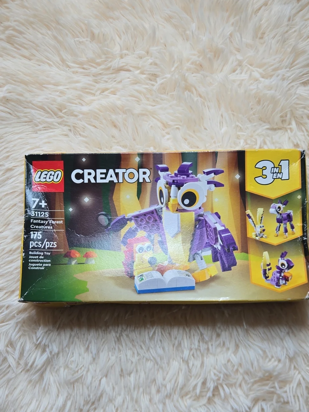 NEW Lego Creator Purple and White Owl 3-in-1 Building Set